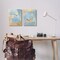 Stupell Industries Light Blue Pastel Gold 2 pc Canvas Wall Art Set Design by Victoria Barnes